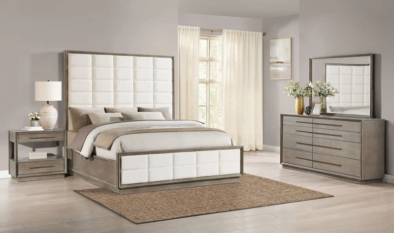 Durango 4-piece Queen Bedroom Set Taupe Oak by Unique Piece Furniture