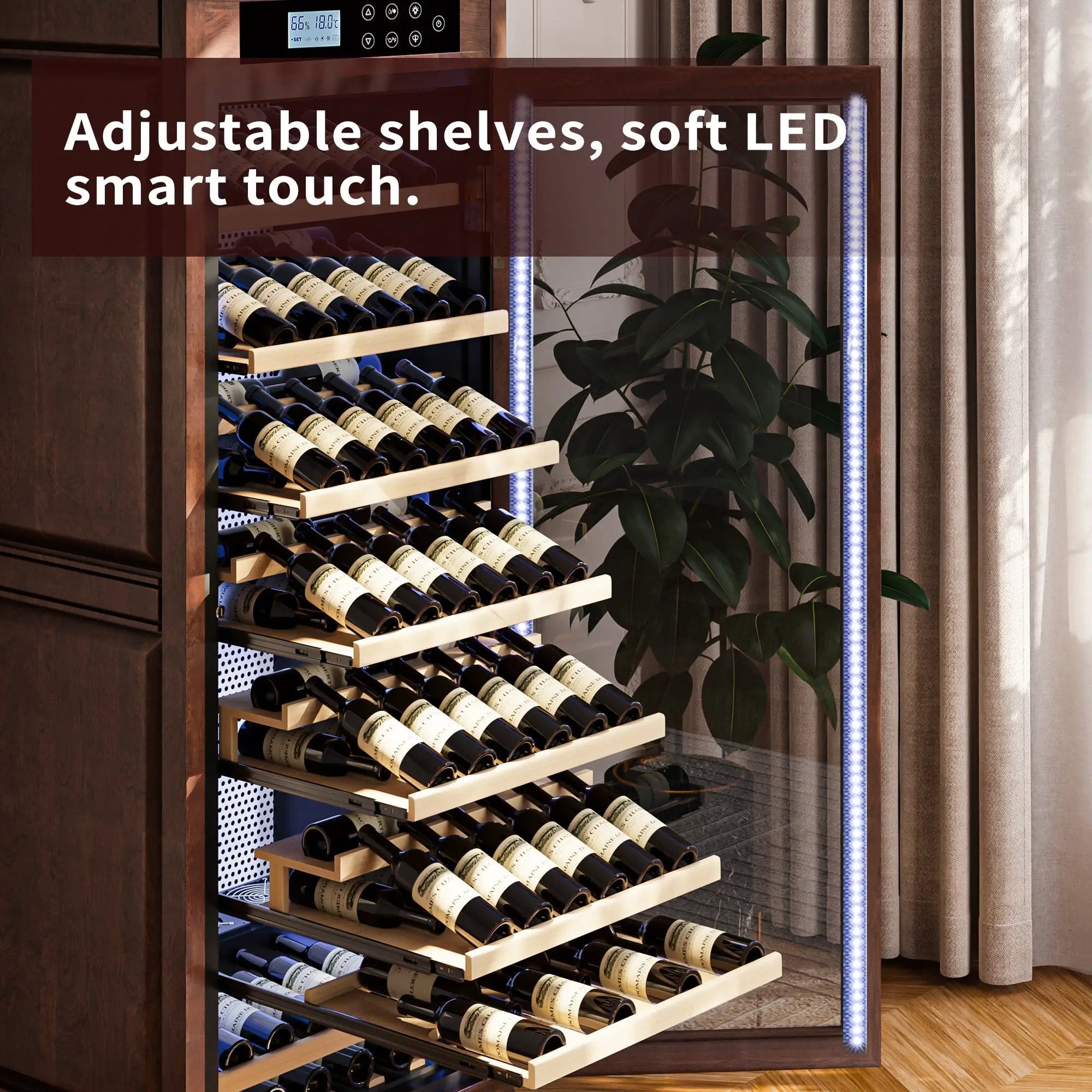Temperature Control Professional Wooden Refrigerated Wine Cabinet by HouseOfZazla