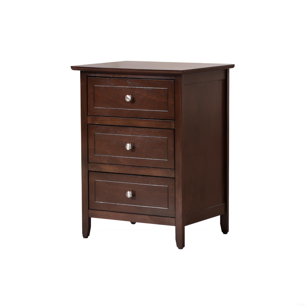 3 Drawer Nightstand with Real Wood Veneers - Multiple Colors, photo 23 of 32