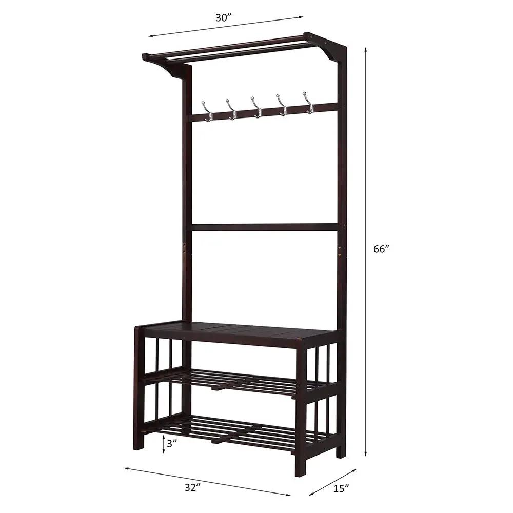 Pieria - Hall Tree - Espresso by Unique Piece Furniture