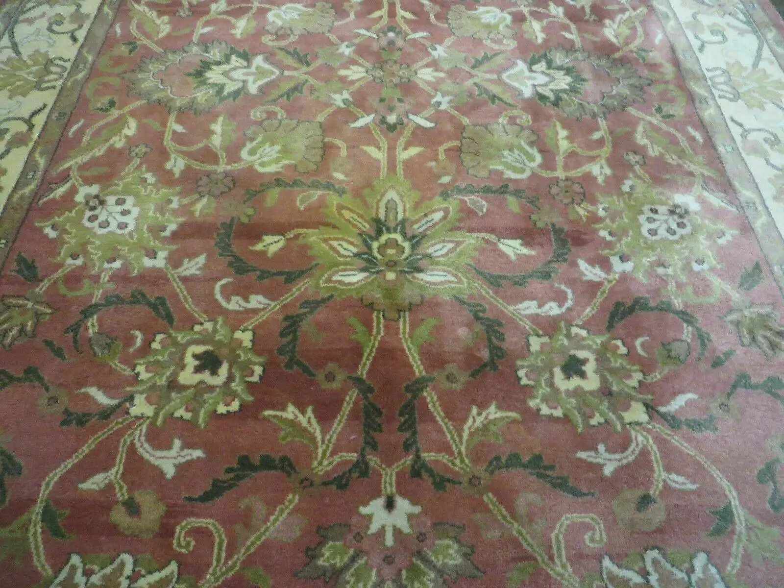 6' X 9' Vintage Handmade Indian Floral Oriental Wool Rug Veg Dyes Nice by Jewel Rugs