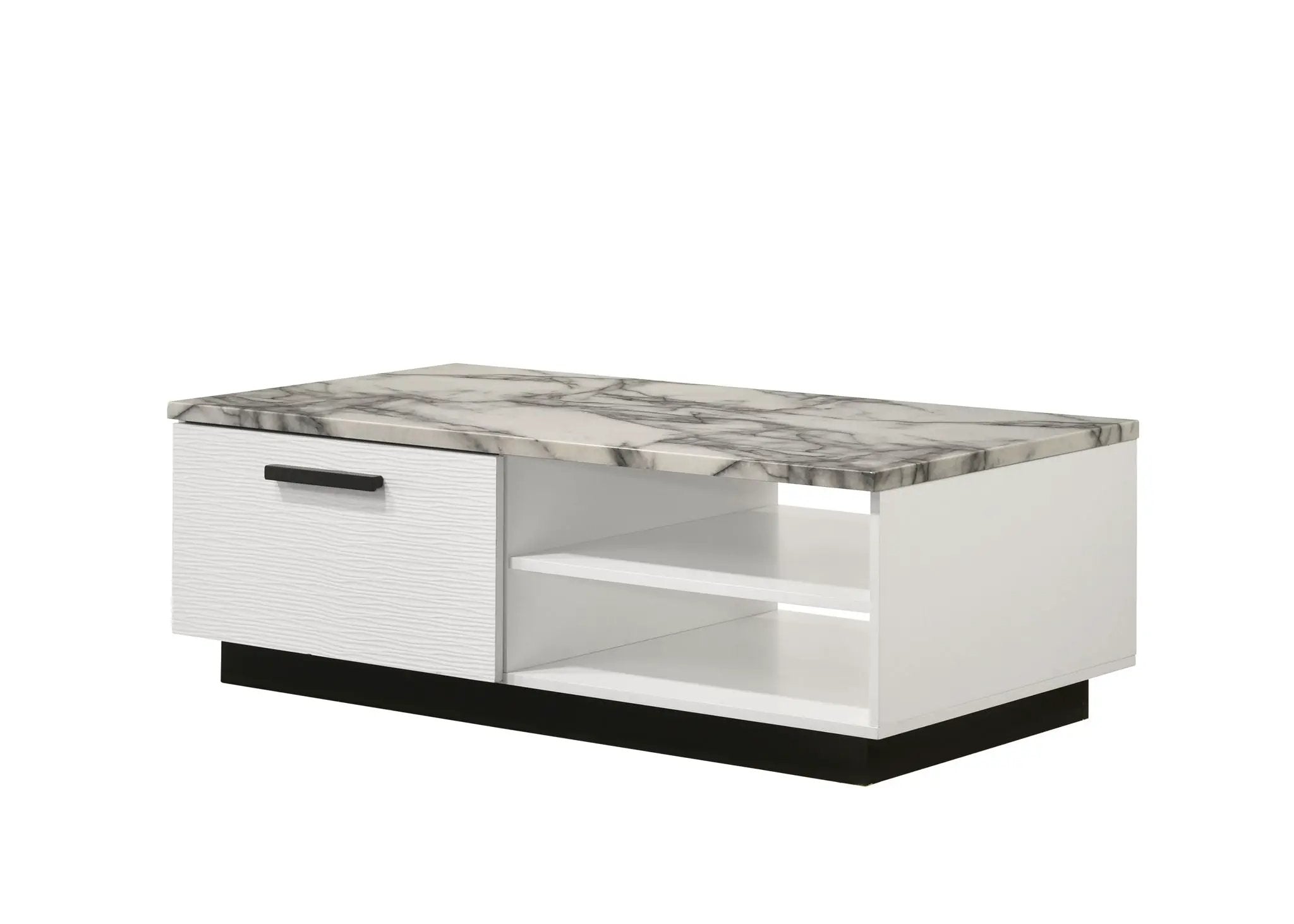 Matilda - Coffee Table With White Faux Marble Top - White by Unique Piece Furniture