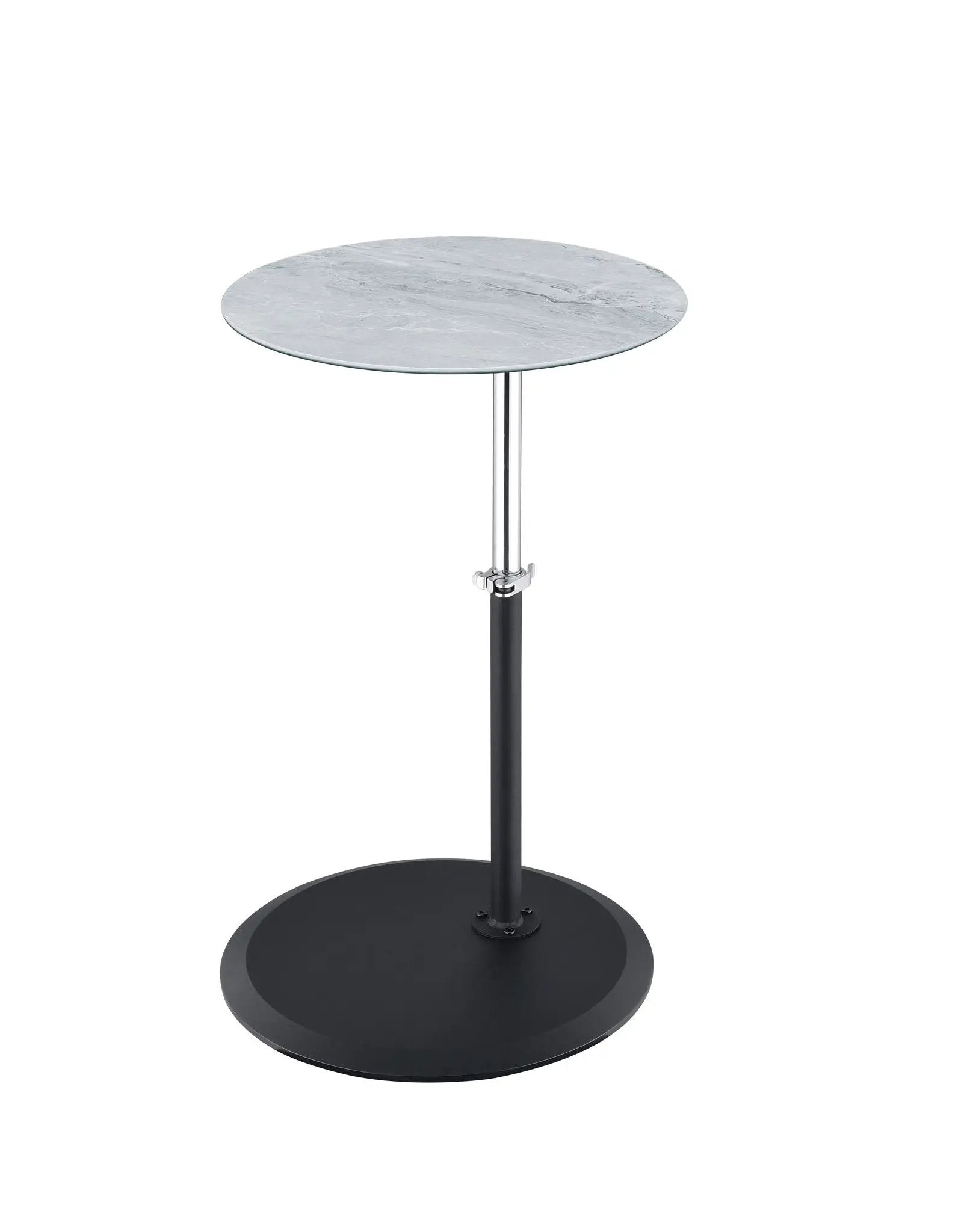 Orbit - 15.5" End Table With Height Adjustable Marble Textured Top by Unique Piece Furniture