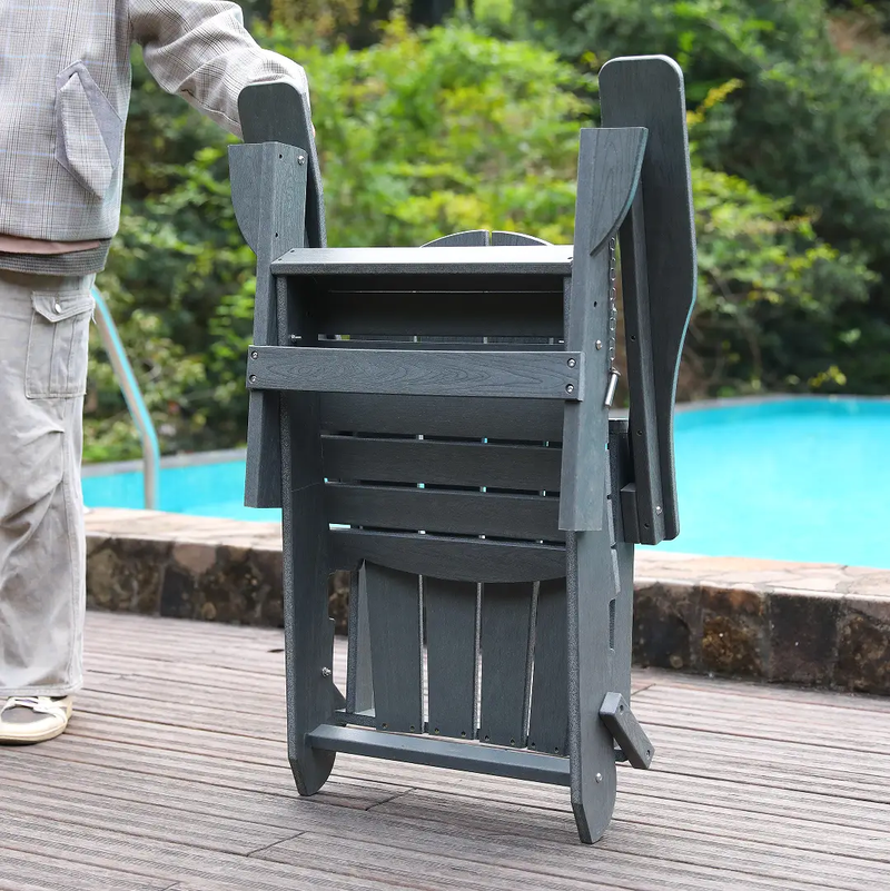 Adirondack Folding Chair with Dual Cup Holders by HouseOfZazla