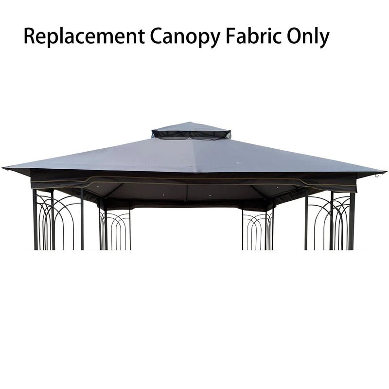 Patio Double Roof Gazebo Replacement Canopy Top Fabric by Unique Piece Furniture