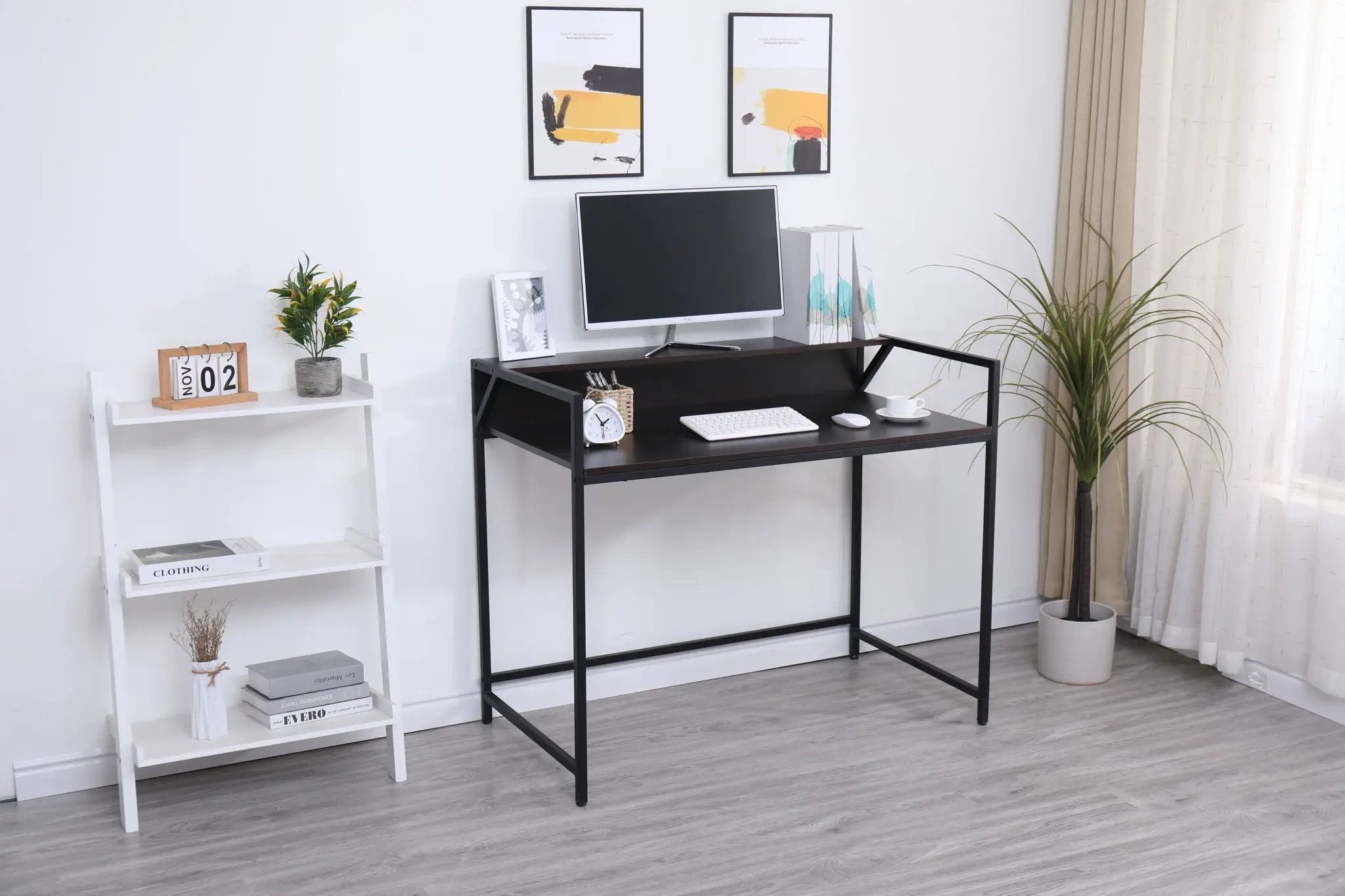 Console Table Narrow Modern Entryway Table Small Behind Couch Table Skinny Sofa Table Hallway Table For Living Room - Black by HouseOfZazla