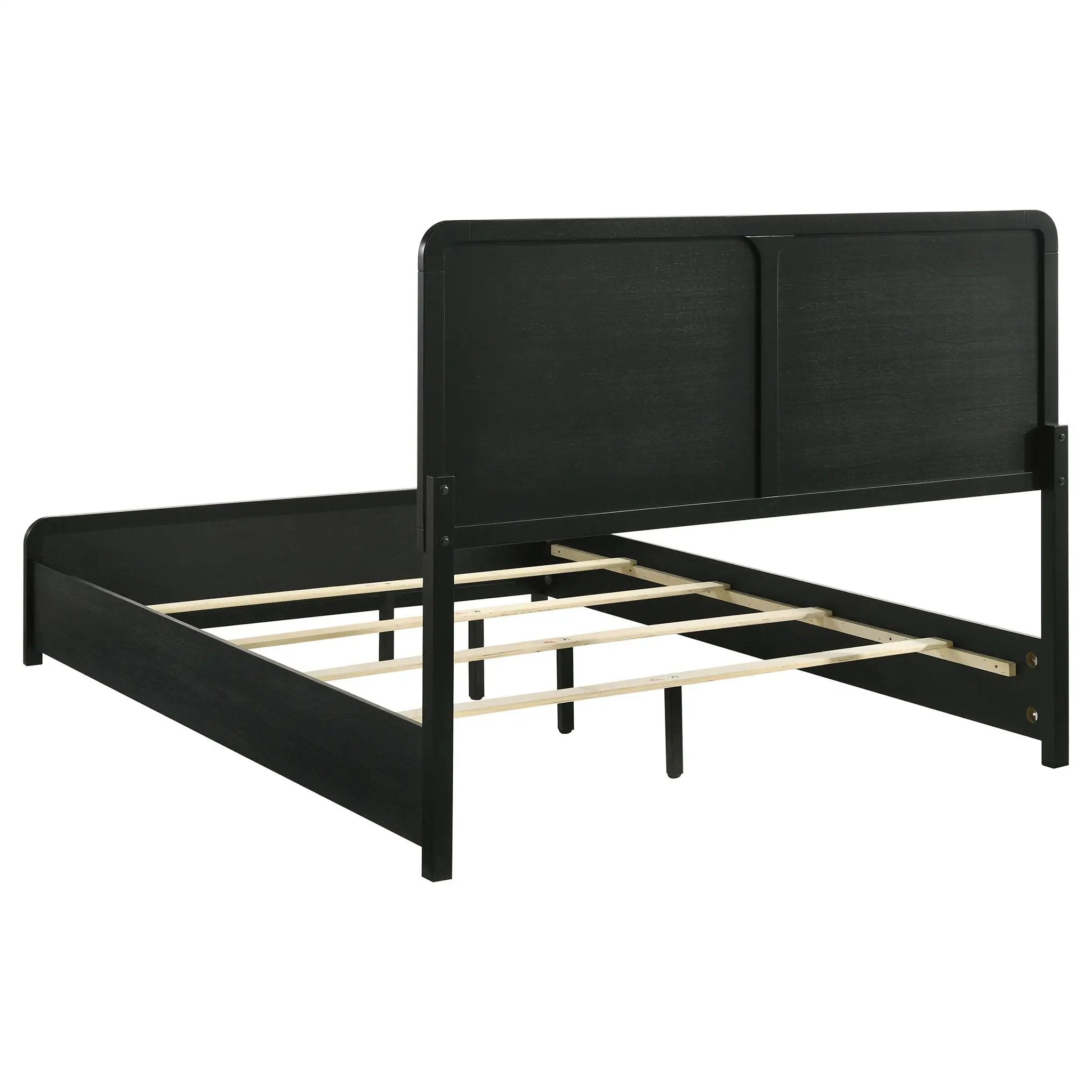 Cavelle 51-inch Upholstered Queen Panel Bed Black by Unique Piece Furniture