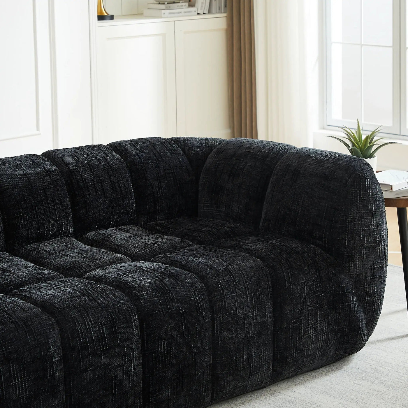 Modern Sofa With Piano Key Backrest by HouseOfZazla