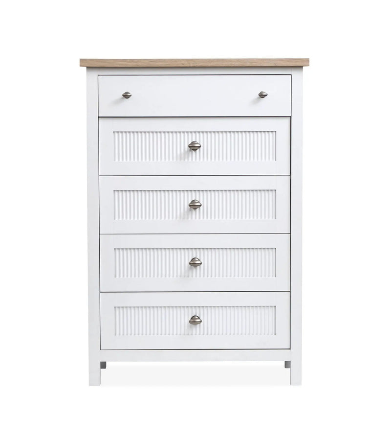 Windmill Harbour - Drawer Chest - White Whisp And Sand by Unique Piece Furniture