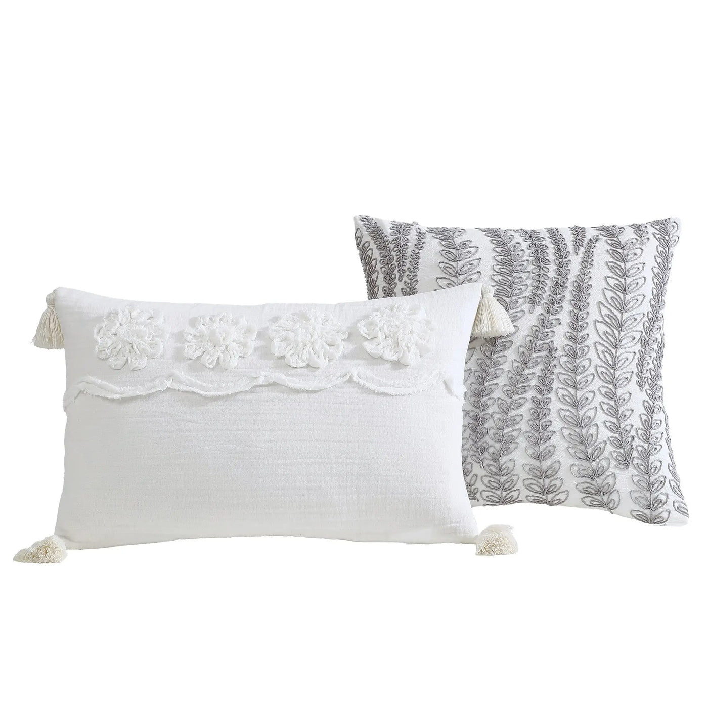 Tacey 5 Pc Textured Woven Jacquard Comforter Set by HouseOfZazla