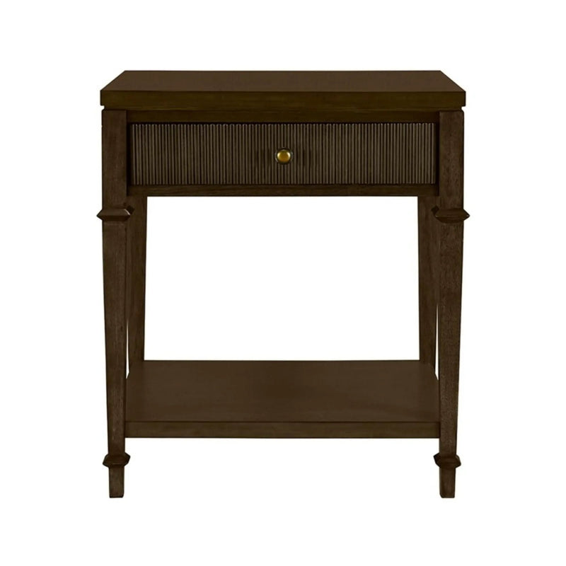 Kenna - Nightstand With Storage - Dark Coffee by HouseOfZazla