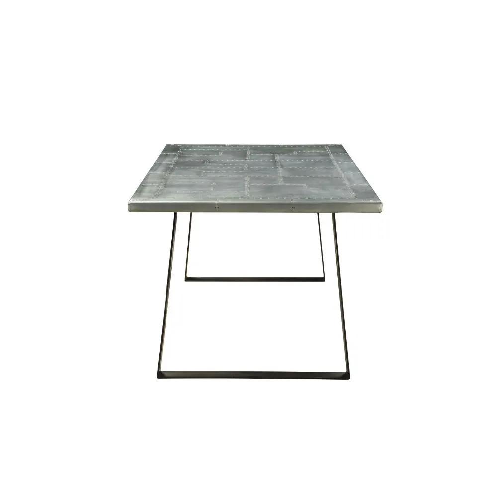 Kaylia - Dining Table - Aluminum & Gunmetal by Unique Piece Furniture