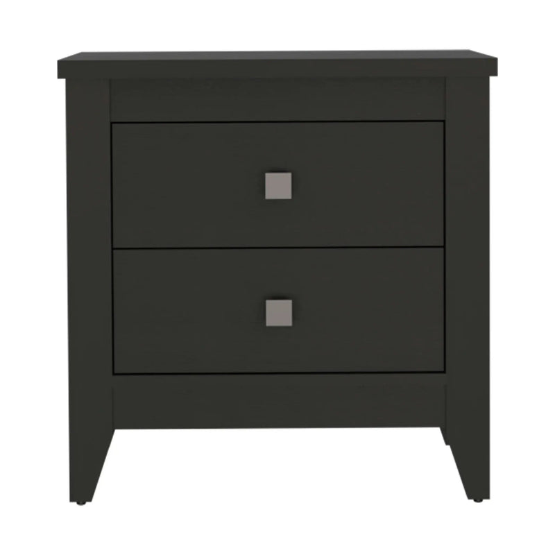 Breeze Four-Legged Modern Bedroom Nightstand with Two Drawers by HouseOfZazla