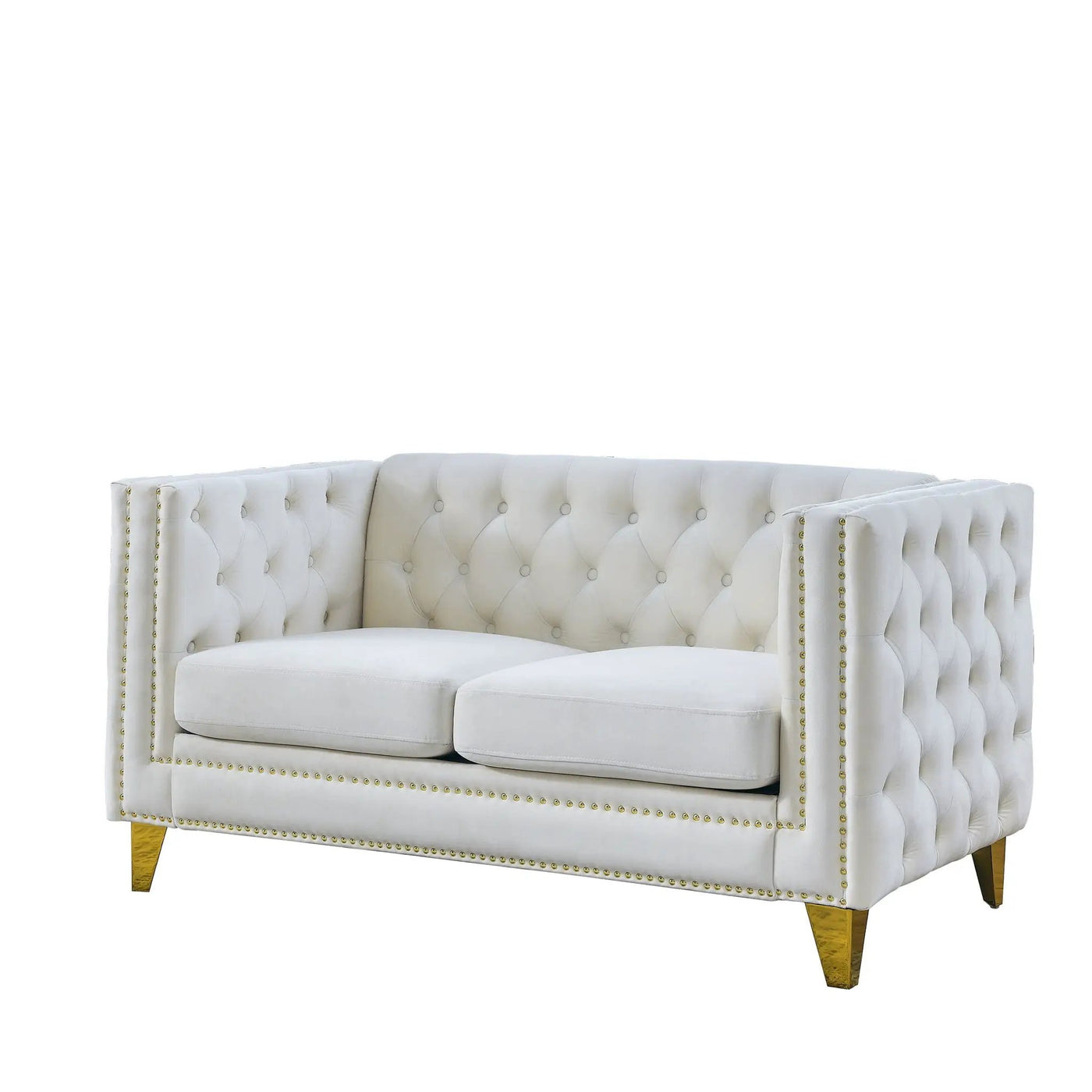 Upholstered Couch Sofa With Button Tufting For Living Room by HouseOfZazla