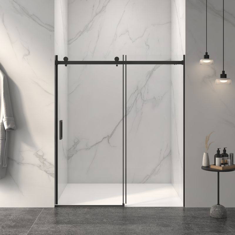 Frameless Sliding Shower Door - 5/16" Thick Tempered Glass by HouseOfZazla