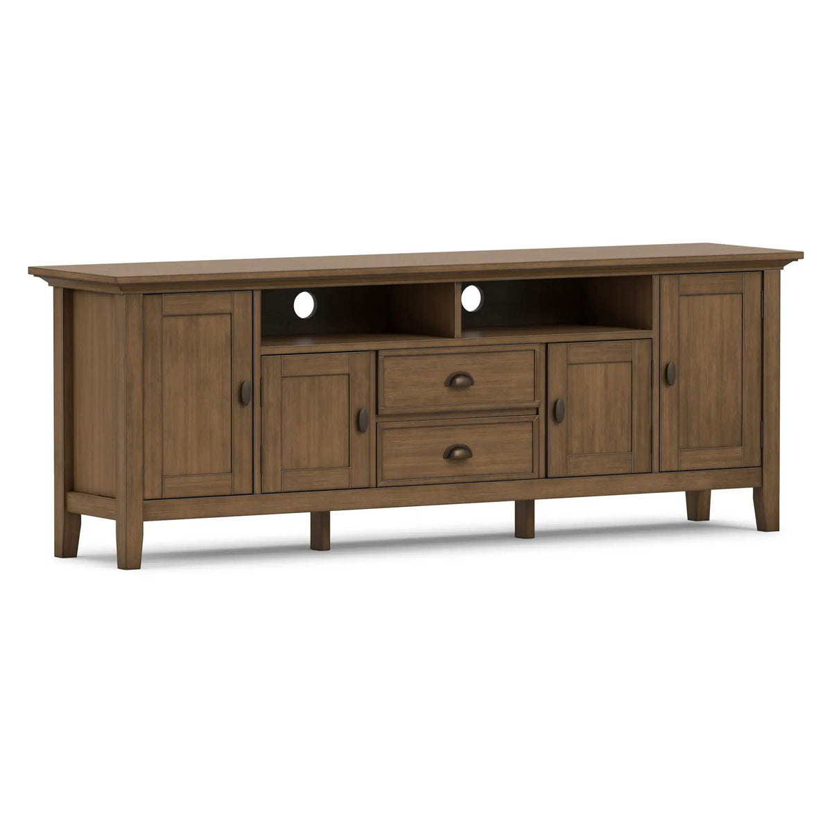 Redmond - TV Media Stand - Rustic Natural Aged Brown, photo 6 of 7