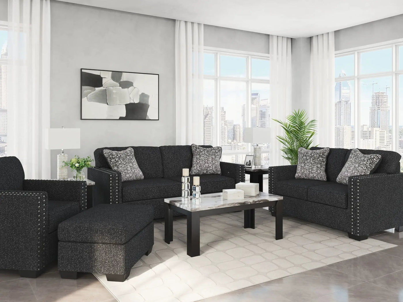 Jasmine Peaks - Living Room Set by Unique Piece Furniture