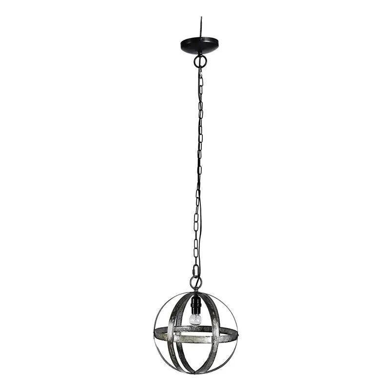 Metal Chandelier, Hanging Light Fixture With Adjustable Chain For Kitchen, Bulb Not Included - Gray by HouseOfZazla