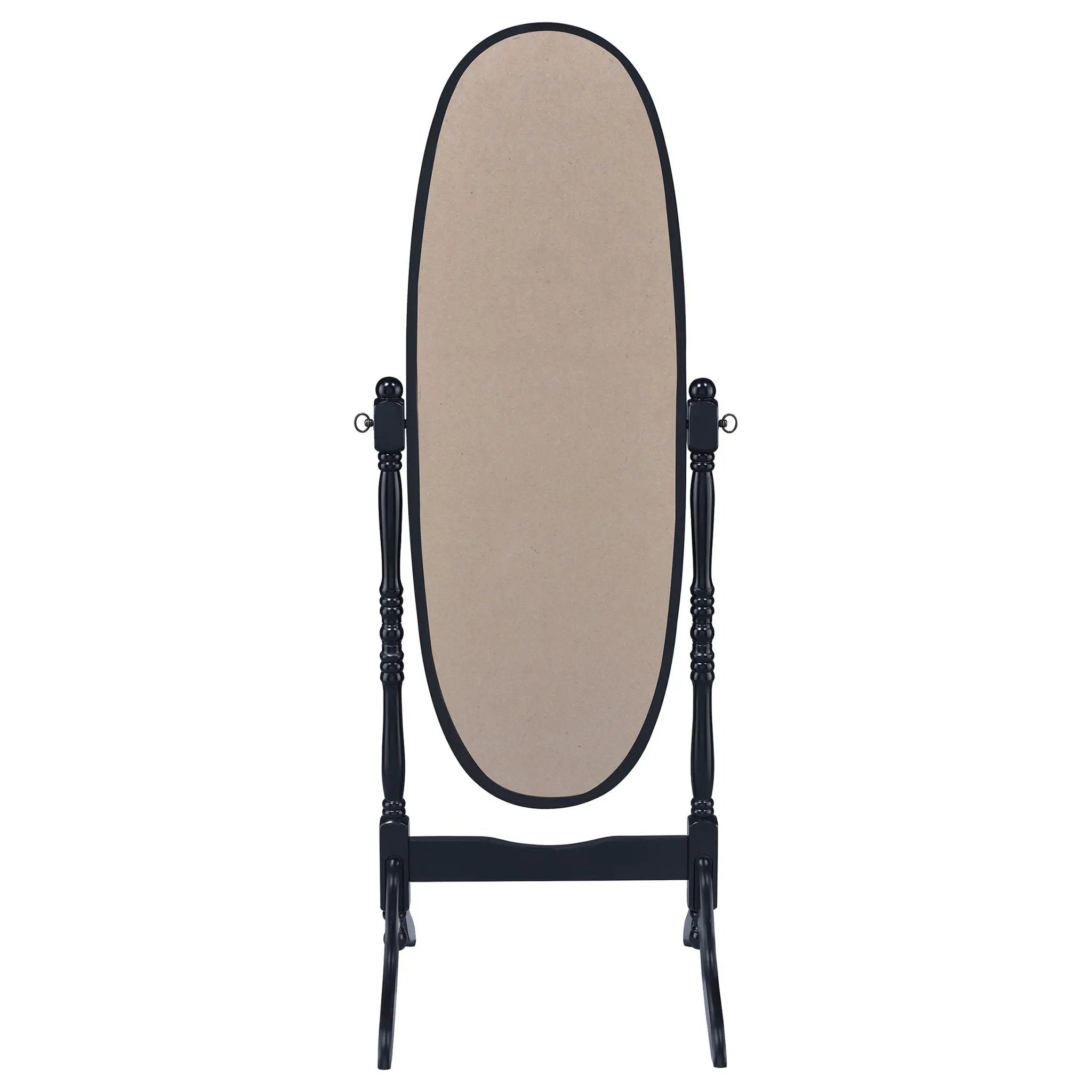 Foyet Wood Adjustable Full Length Cheval Mirror Black by Unique Piece Furniture