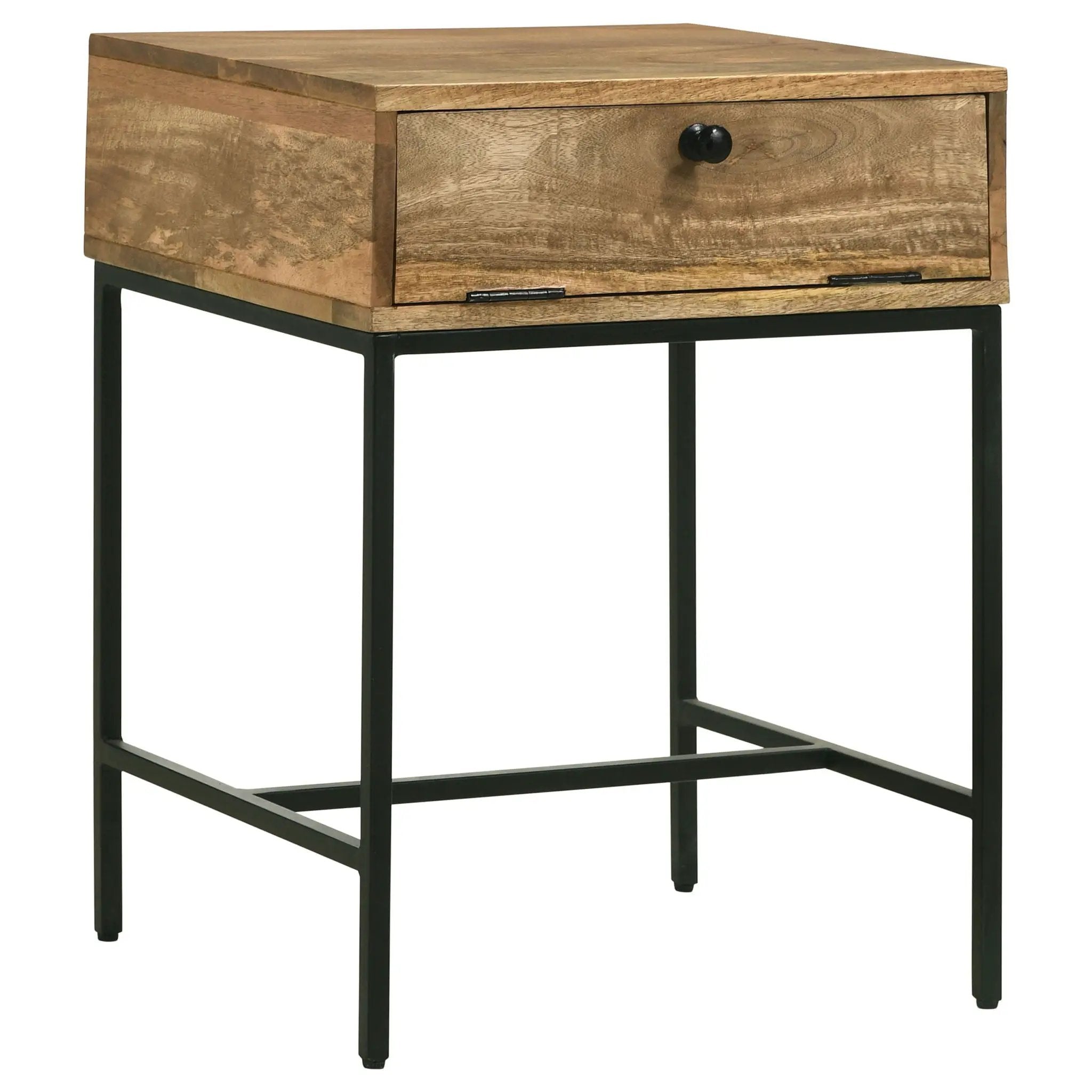 Wyrik - Rectangular Side End Table - Honey by HouseOfZazla