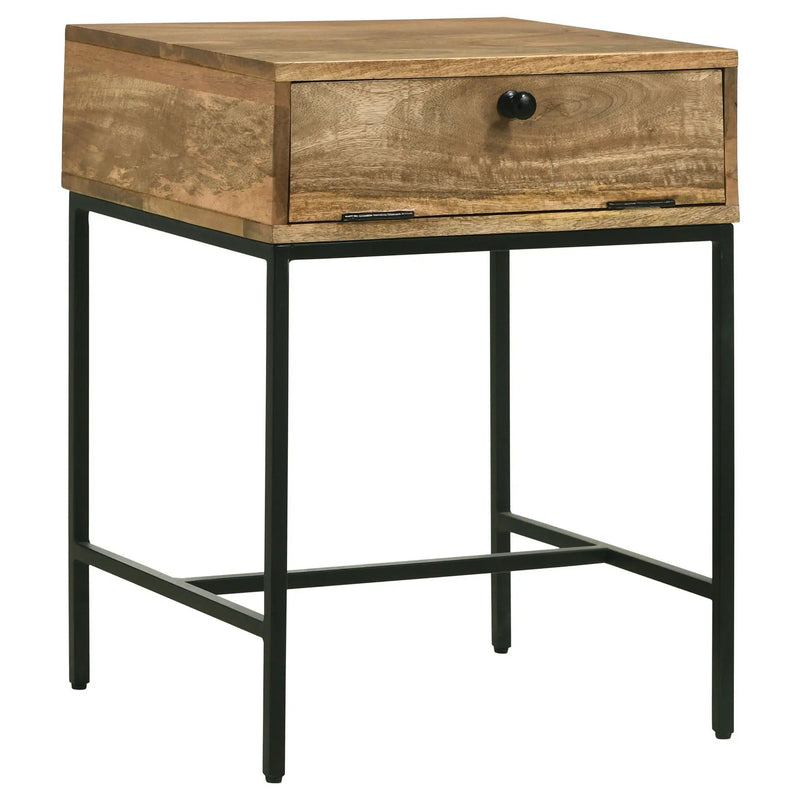 Wyrik - Rectangular Side End Table - Honey by HouseOfZazla