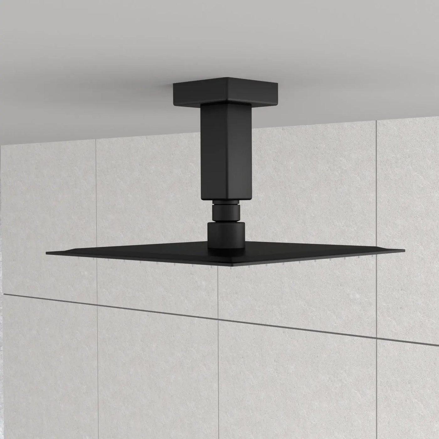 Ceiling Mounted Shower Arm With Flange Stainless Steel by HouseOfZazla