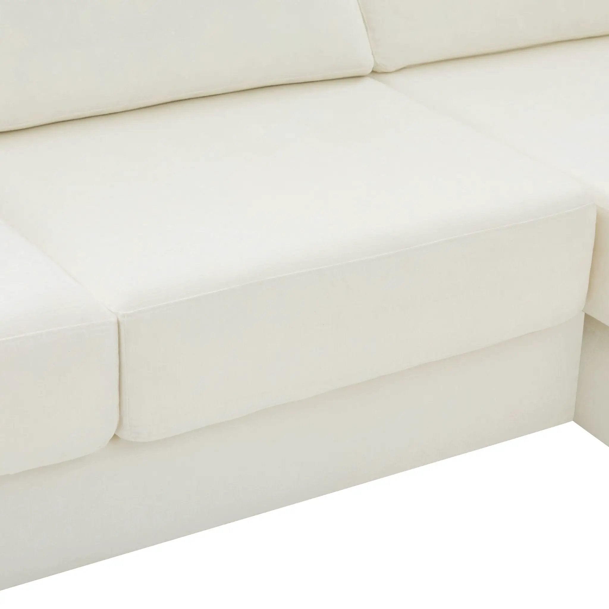 L-Shaped Modular Sofa With Double Layer Cushion by HouseOfZazla