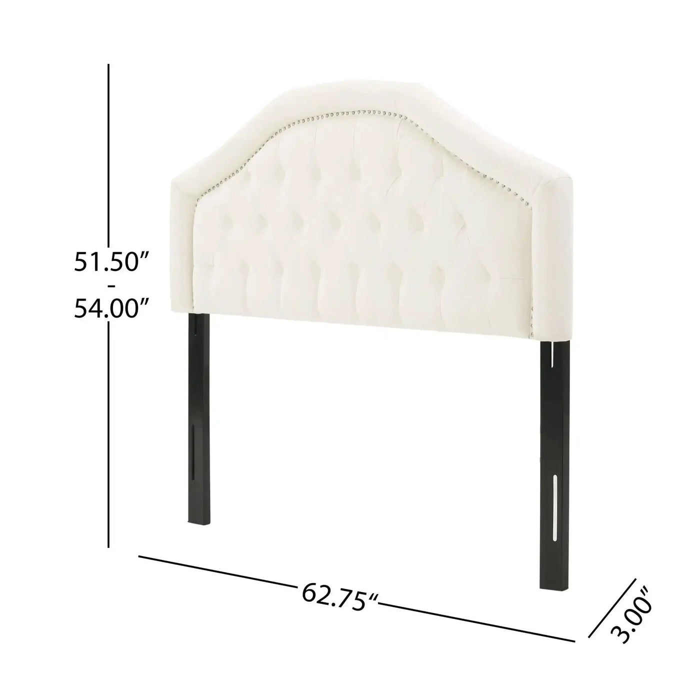 Kaarina Contemporary Tufted Fabric Headboard by HouseOfZazla