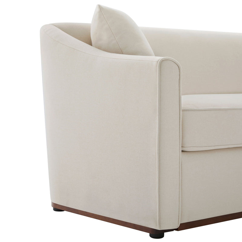 3 Seater Sofa With Wrap Around Armrests And Throw Pillows by HouseOfZazla