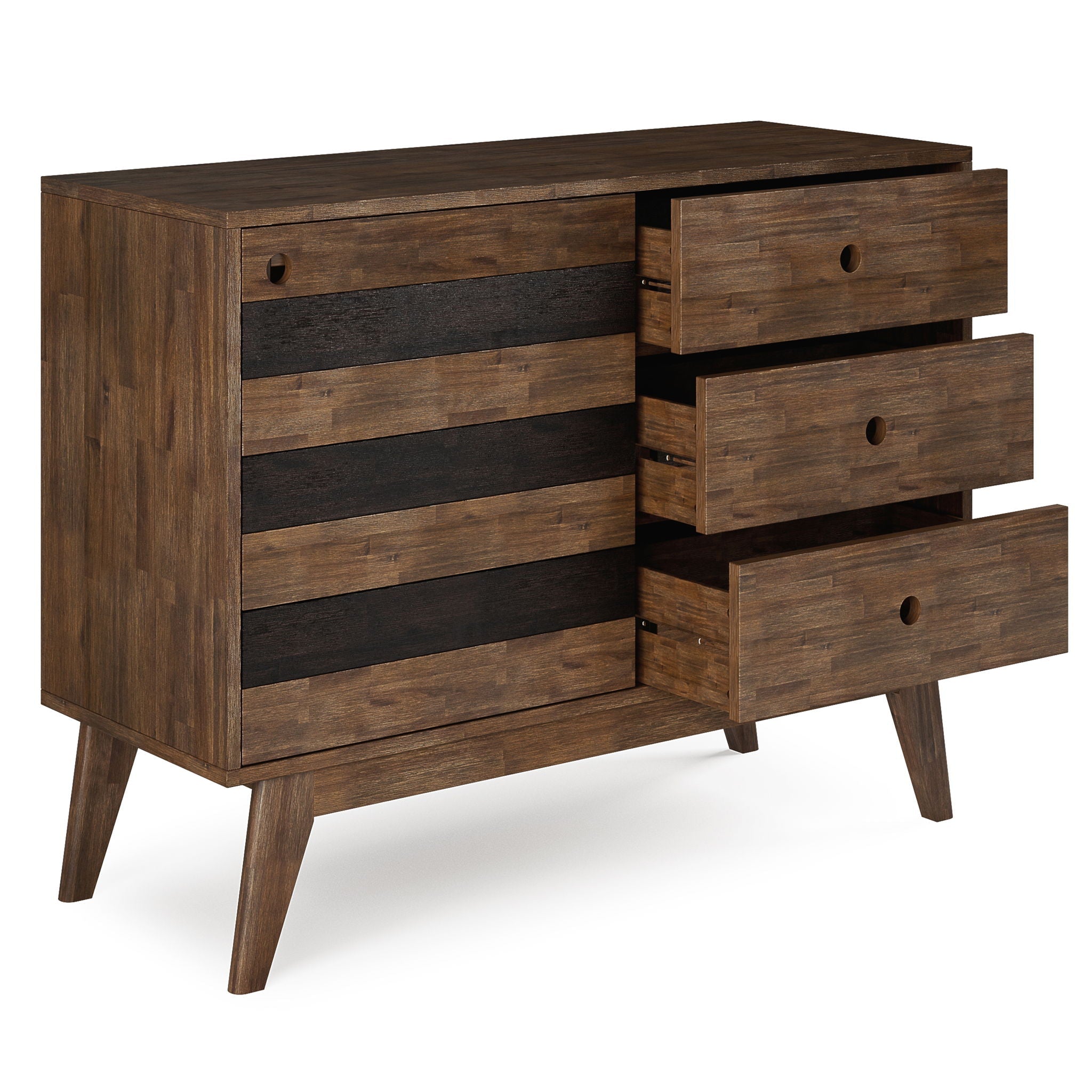Clarkson - Medium Storage - Rustic Natural Aged Brown by HouseOfZazla