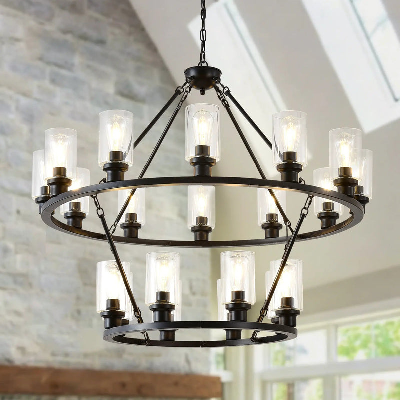 20-Light 2 Tier Chandelier by HouseOfZazla