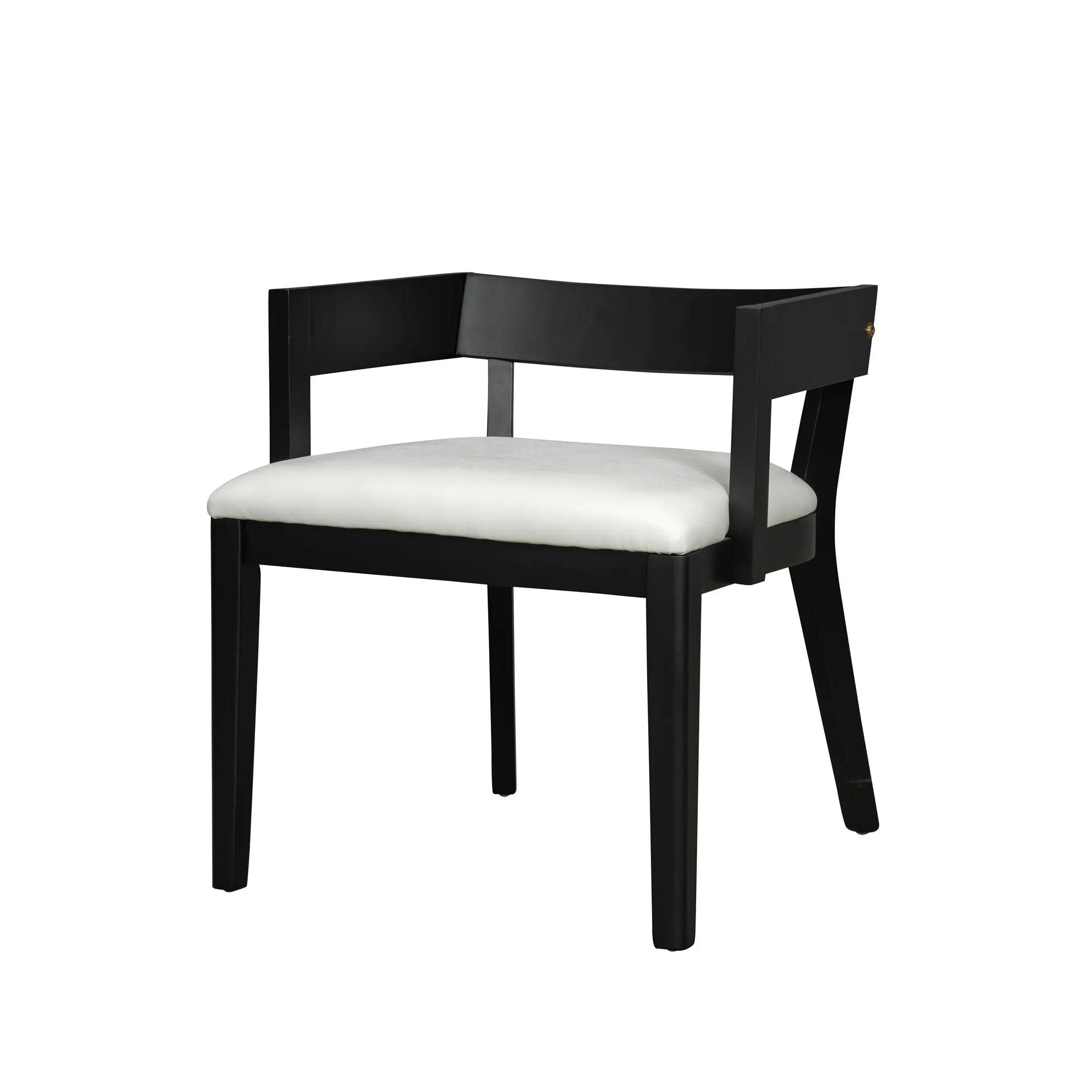 Modern Glossy Dining Chairs (Set of 2), Elegant Upholstery And Ergonomic Design - Black White by HouseOfZazla