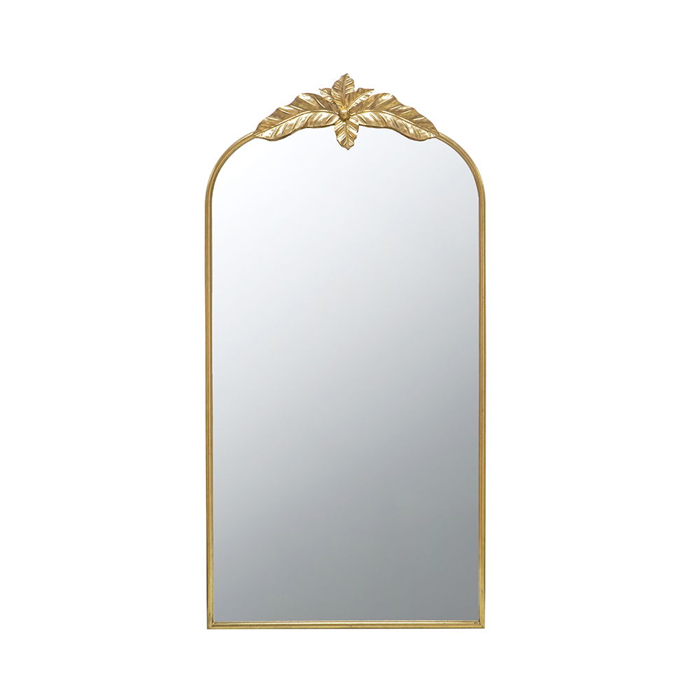 Arched Wall Mirror With Metal Frame, Wall Mirror For Living Room, photo 10 of 14