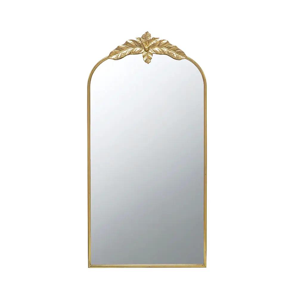 Arched Wall Mirror With Metal Frame, Wall Mirror For Living Room by HouseOfZazla