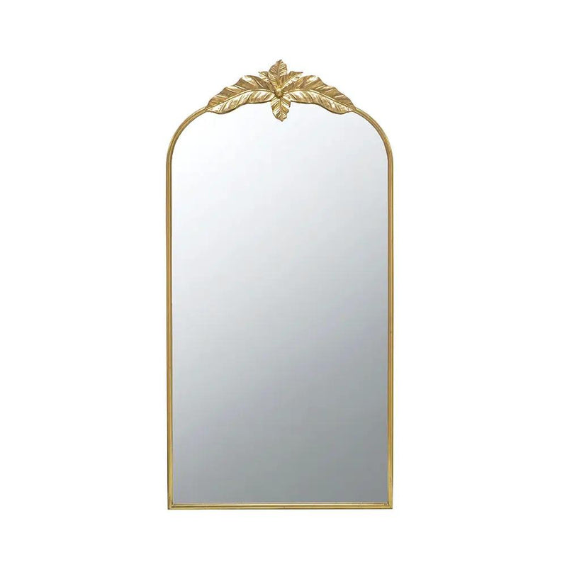 Arched Wall Mirror With Metal Frame, Wall Mirror For Living Room by HouseOfZazla