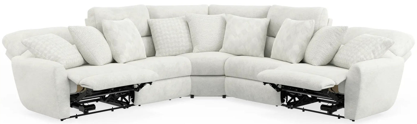 Majesty - Deep Seating Power Reclining Sectional by Unique Piece Furniture