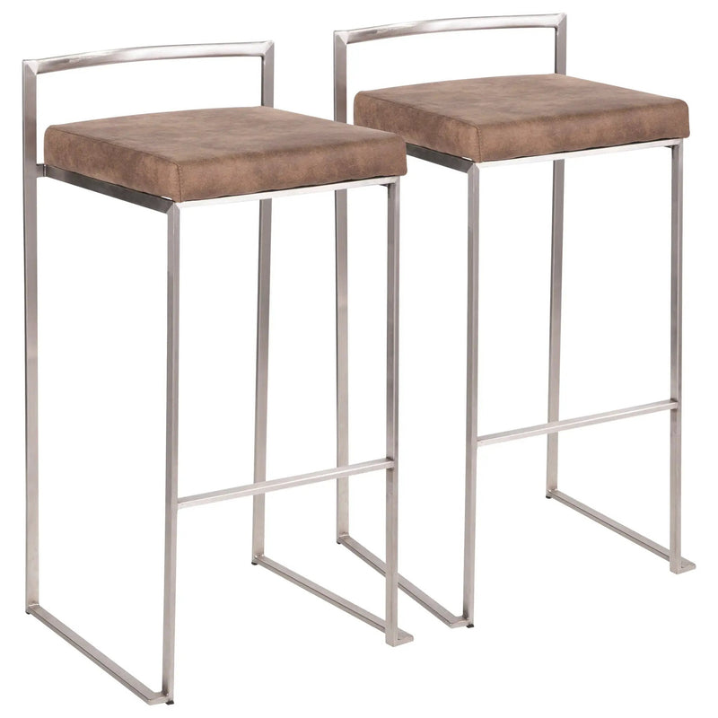 Fuji - Contemporary And Elegant Design Stackable Barstool by Unique Piece Furniture