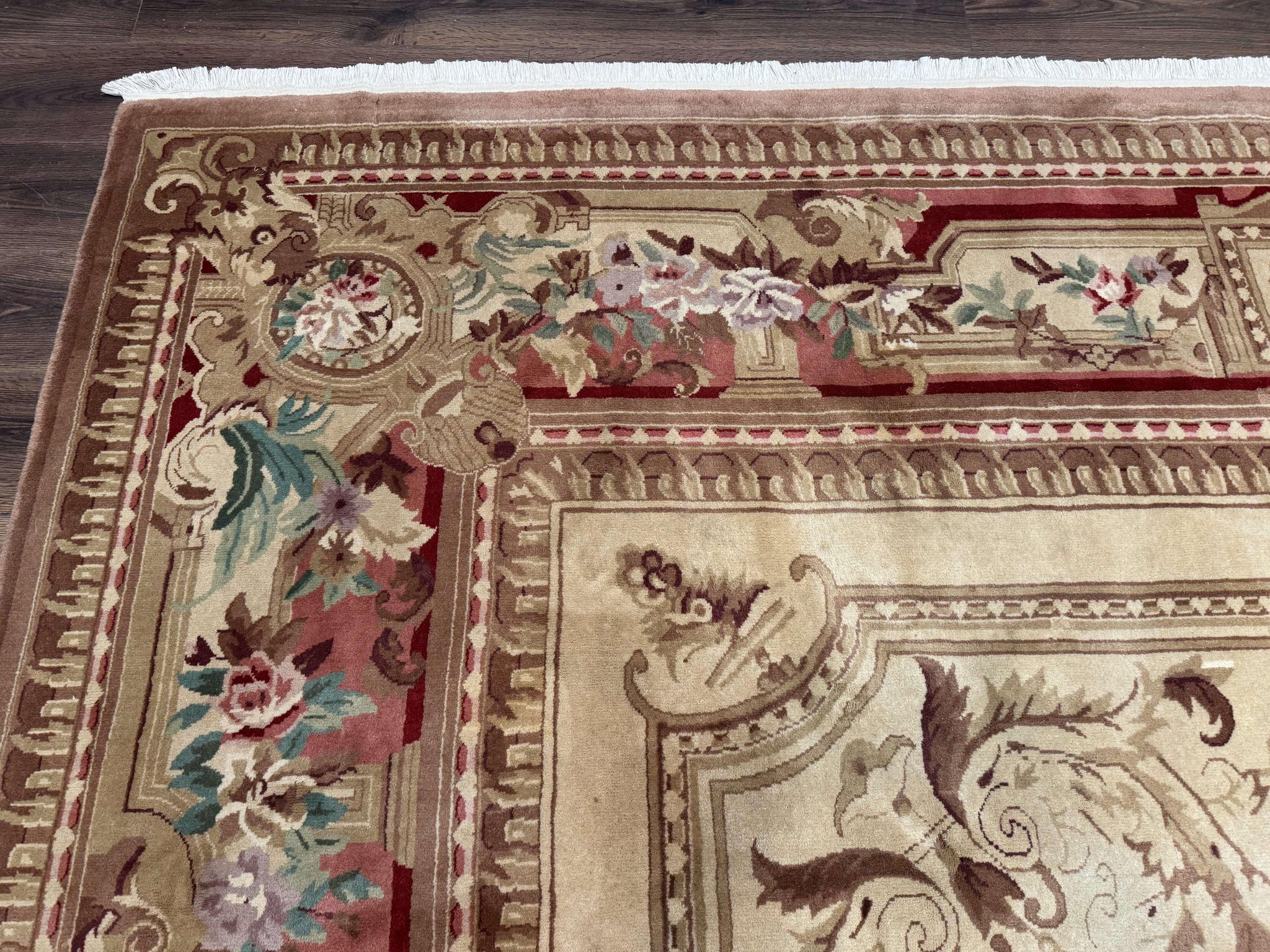 Palace Size Aubusson Rug 12x18, Extra Large, French European Carpet, Soft Wool Pile, Elegant by Jewel Rugs