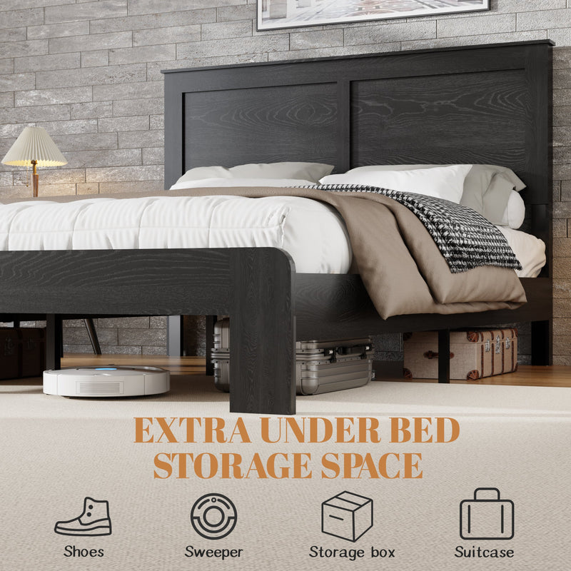 Full Size Wood Platform Bed Frame by HouseOfZazla