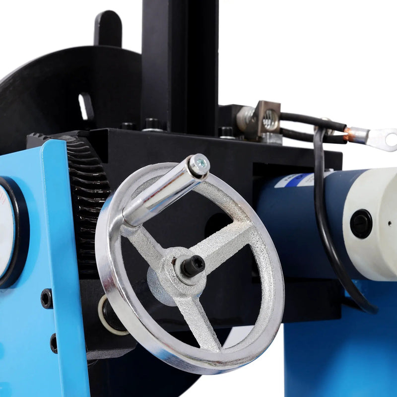 Heavy Duty Rotary Welding Positioner Turntable Table With Manual Tilt And 3 Jaw Lathe Chuck - Blue by HouseOfZazla