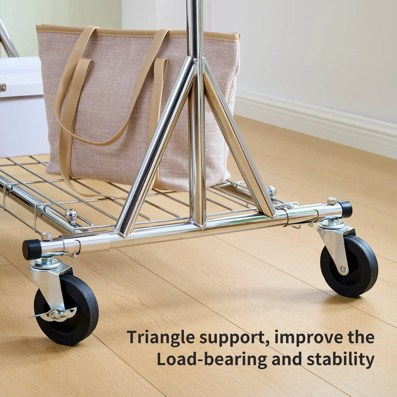 Heavy Duty Rolling Clothes Rack by HouseOfZazla