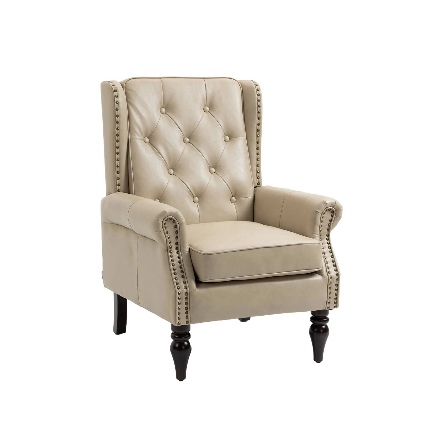 Modern Accent Armchair With Sturdy Wood Legs by HouseOfZazla