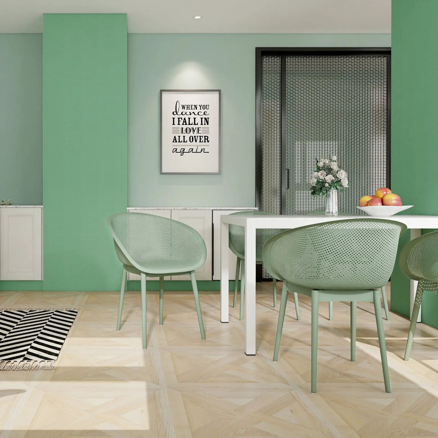 2 Piece Durable Single Chair With Hollow Out Design by HouseOfZazla
