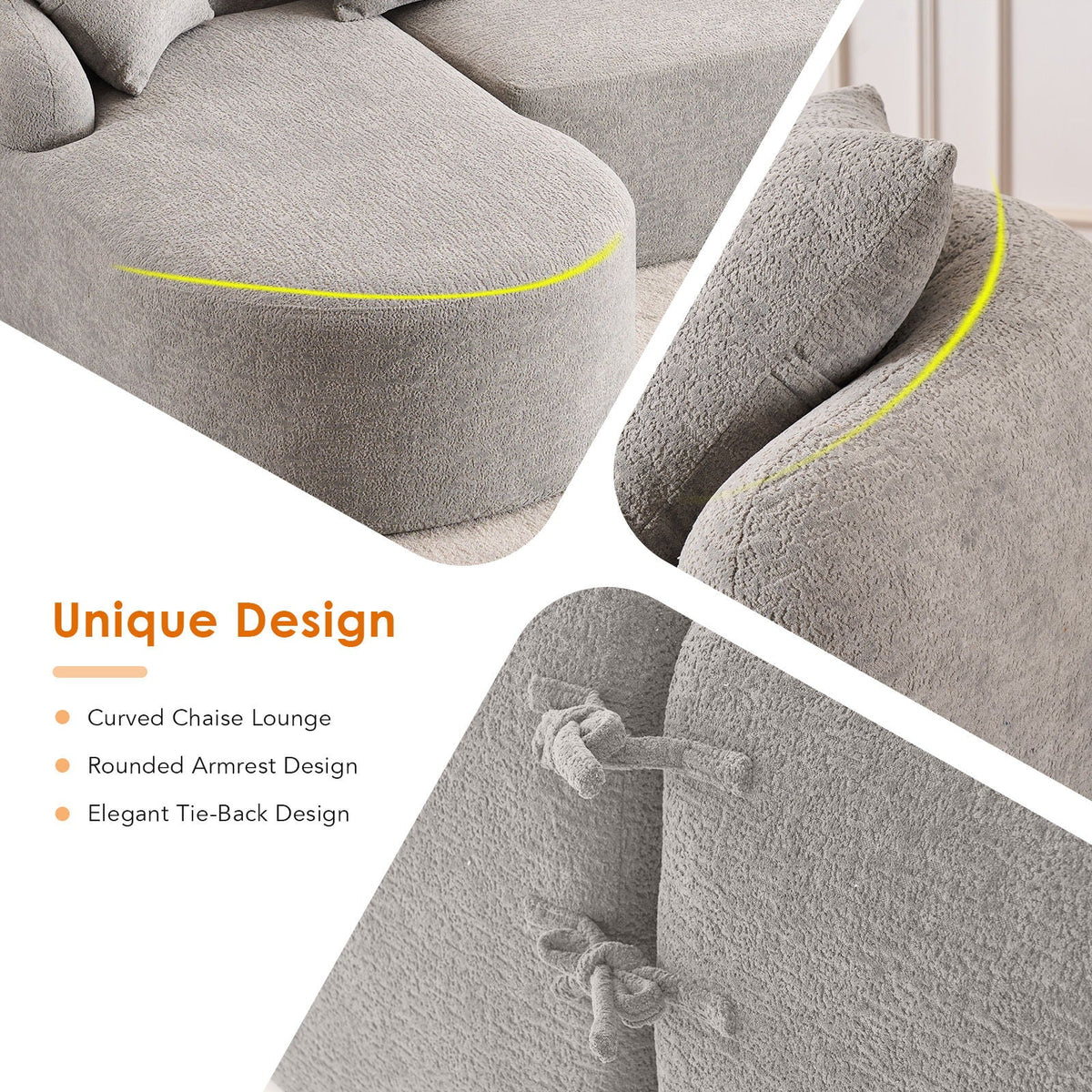 Combined Sofa with 4 Pillows, photo 10 of 16