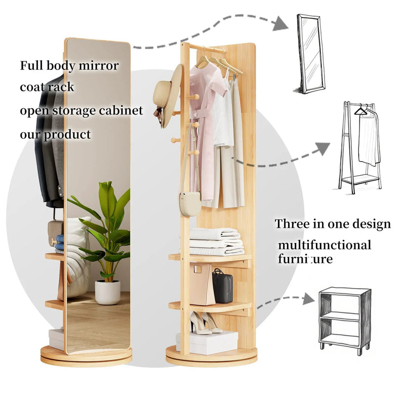 3 In 1 Multifunctional Full-Length Clothing Mirror by HouseOfZazla