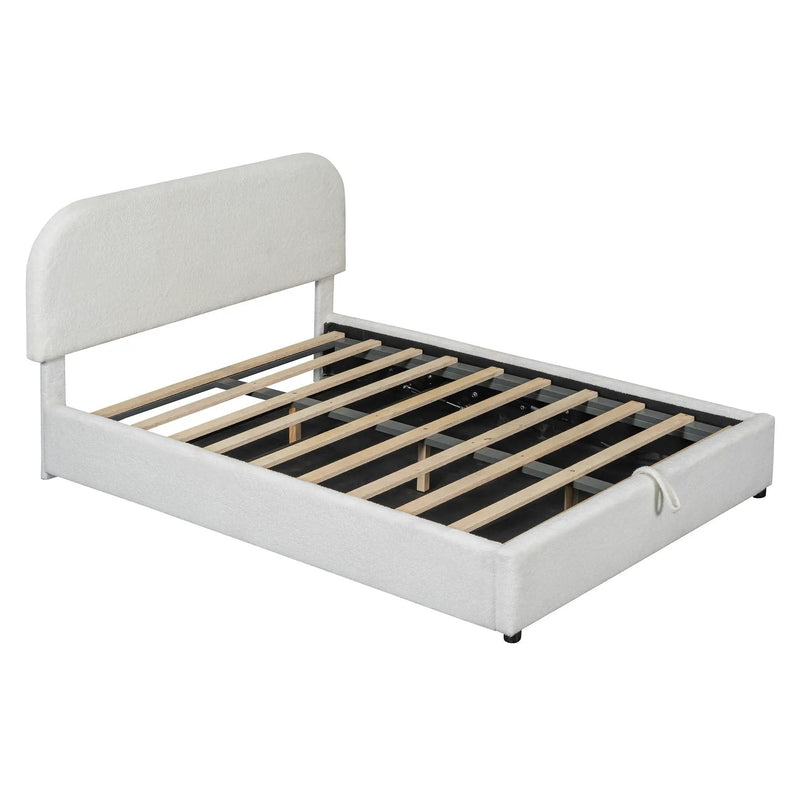 Upholstered Platform Bed With Hydraulic Storage System by HouseOfZazla