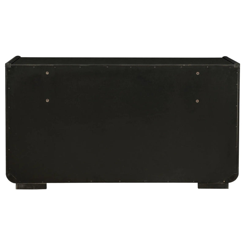 Leandro 8-drawer Bedroom Dresser Cabinet Burnished Black by Unique Piece Furniture