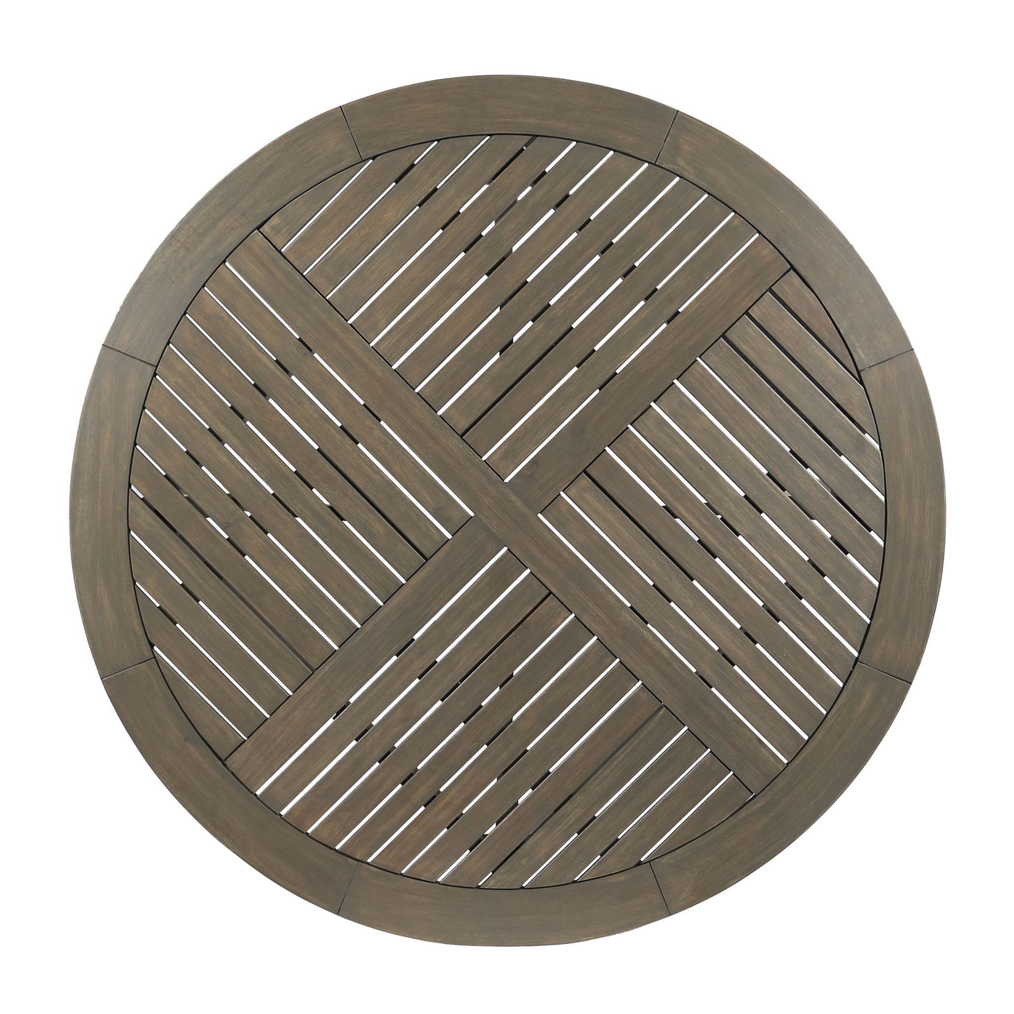Hermosa Outdoor Acacia Wood Circular Dining Table by HouseOfZazla