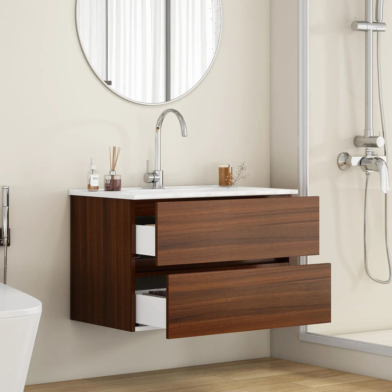32-Inch Wall-Mounted Bathroom Vanity by HouseOfZazla