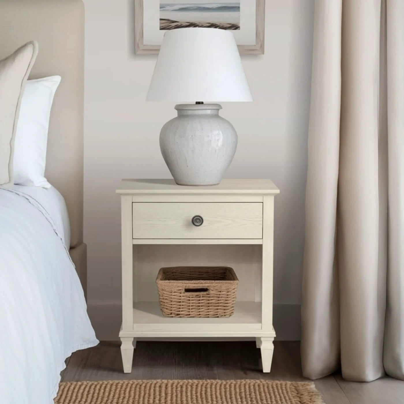 Victoria - Nightstand With Open Storage by HouseOfZazla